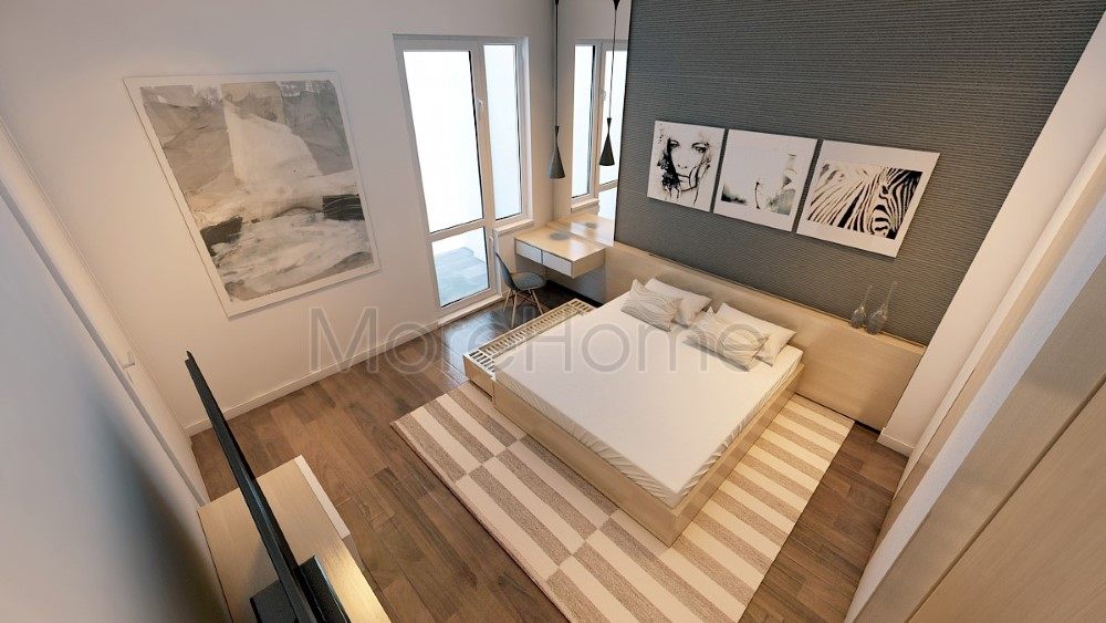 Thiết kế nội thất phòng ngủ Master chung cư Sunny Plaza